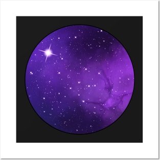 Galaxy Circle (Purple) Posters and Art